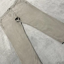 5.11 Tactical Pants Mens 38x32 Gray Defender Flex Khaki Slim Straight Fit