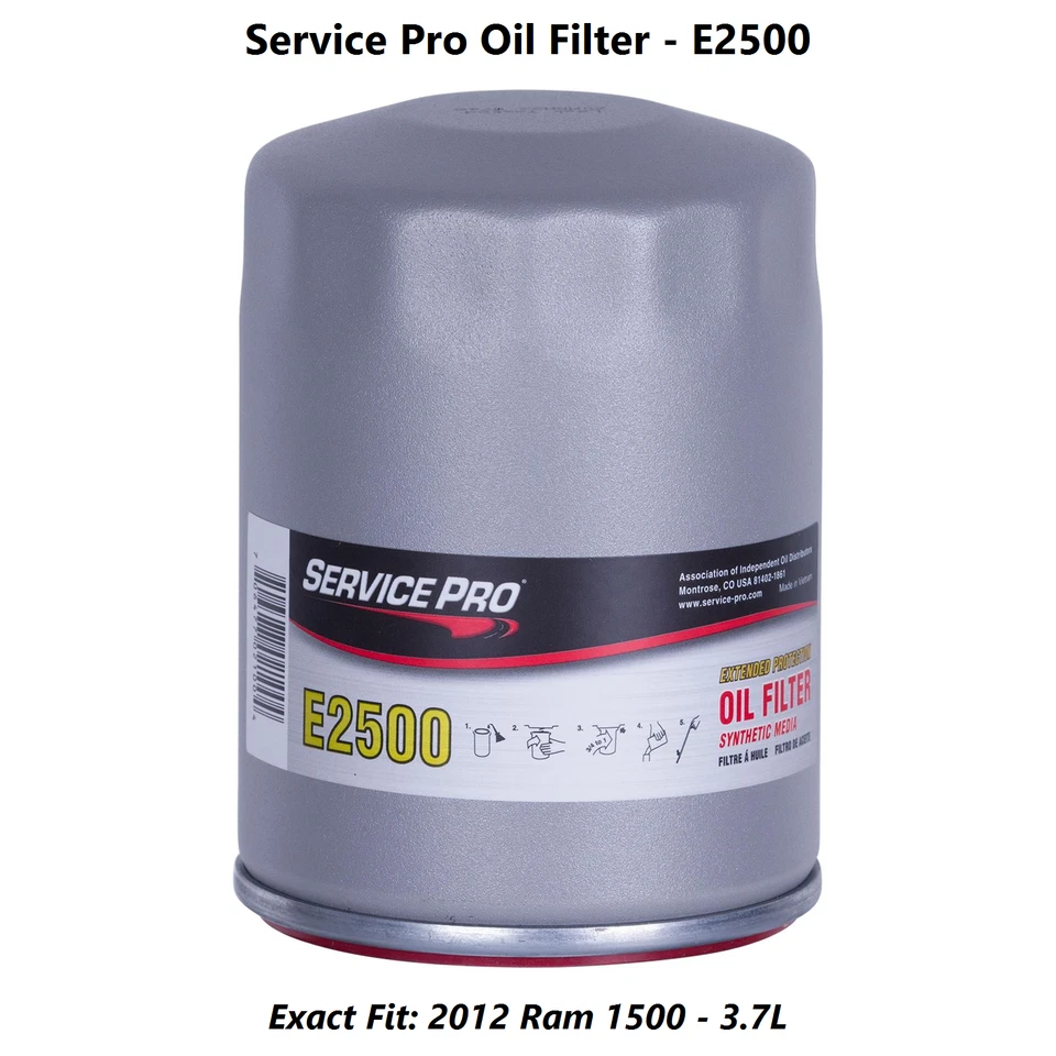 2012 Ram 1500 3.7L Complete Oil, Air & Cabin Filter Kit (5W-20) - Image 3 of 4