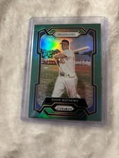 2024 Panini Prizm Eddie Mathews #57 Green Prizm