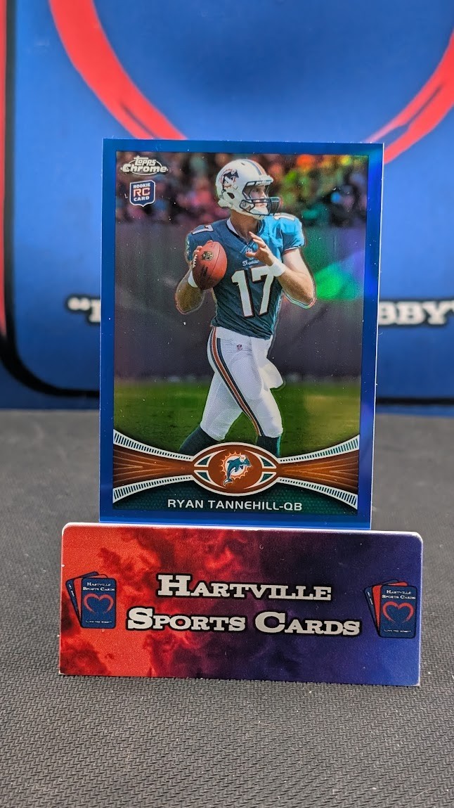 2012 Topps Chrome Blue Refractor /199 Ryan Tannehill #109 Rookie RC