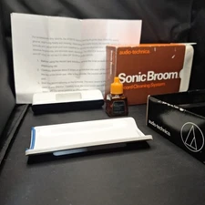 Audio Technica Sonic Broom Vinyl Record Album Cleaning System Kit AT6012 Vintage