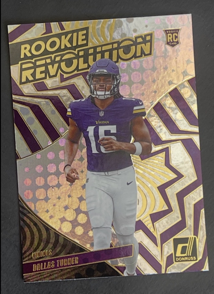 2024 Panini Donruss Dallas Turner Rookie Revolution RC #26 Vikings