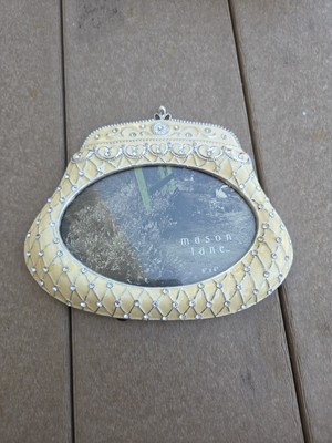 4  X 6  Mason Lane Picture Frame.  Ornate Beaded Front, Velvet Back