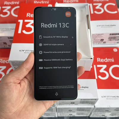Xiaomi Redmi 13C 8GB 256GB Unlocked Android Smartphone Black Brand