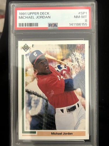 1991 Upper Deck Michael Jordan Rookie RC Baseball PSA 8 Centered Just Graded!