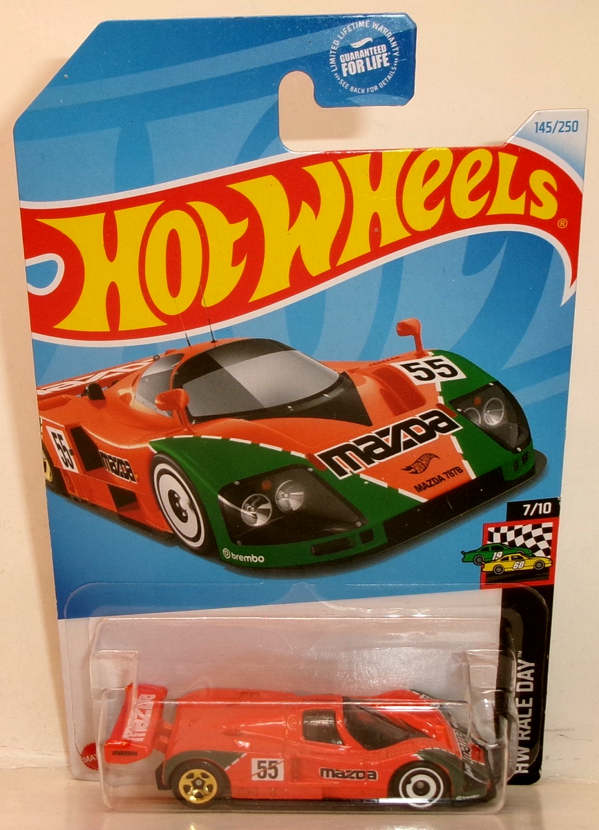 2024 HOT WHEELS 1:64 HW RACE DAY 7/10 ORANGE GREEN MAZDA 787B #145