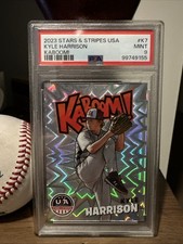 2023 Panini Stars & Stripes Kyle Harrison Kaboom! PSA 9