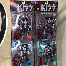 McFarlane Toys KISS 4-Figure Set Gene Simmons w/ Guitar Drum Missiles
