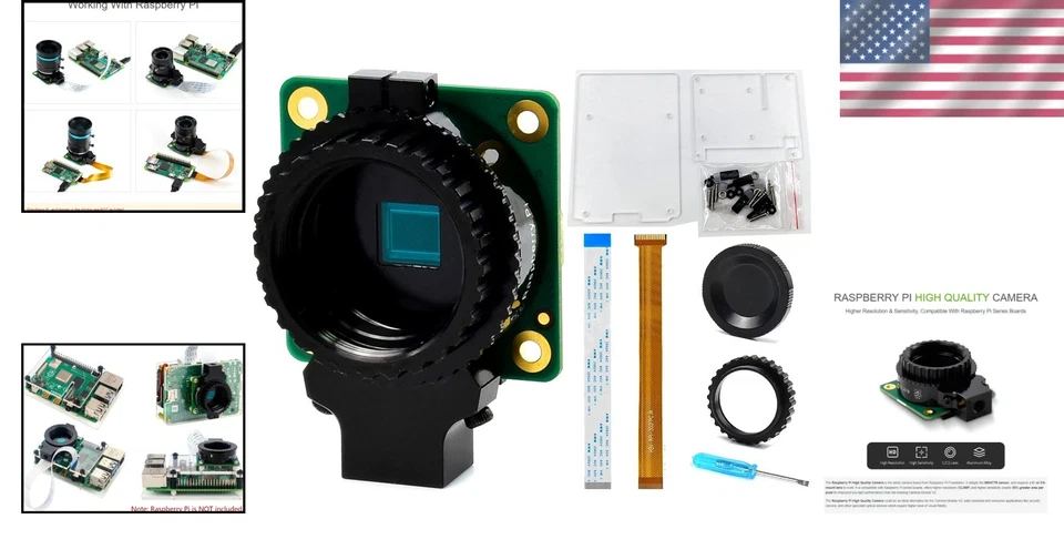 Versatile 12.3MP Camera Module for Raspberry Pi with Comprehensive Kit Included - Image 2 of 4