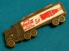 VINTAGE COLONIAL USA COCA-COLA COKE FIGURAL DELIVERY SEMI TRUCK KNIFE KNIVES EC