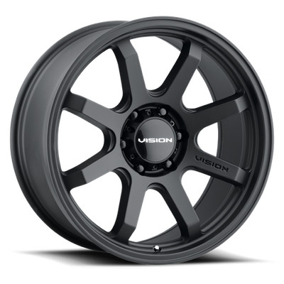 20x9 Vision 351 Flow Satin Black Wheels 6x5.5 (10mm) Set of 4