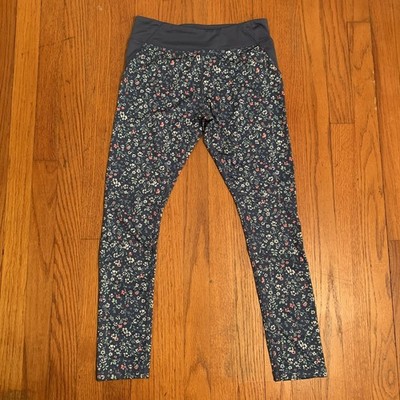 NWT OshKosh Girls Leggings Blue Flower Floral Size 14