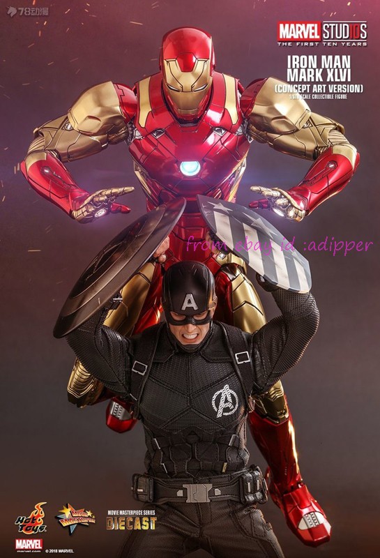 Perfect Hot Toys Mms489d25 1/6 Iron Man Mark Xlvi (Concept Art
