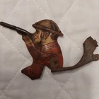 MARX 10" DOUGHBOY ARMY TANK TIN LITHO FIGURE. 1937