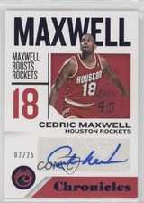 2018-19 Panini Chronicles Signatures Purple 2/25 Cedric Maxwell #CS-CM Auto eq1