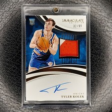 TYLER KOLEK /99 True Rookie Patch Auto RPA 2024-25 Immaculate Basketball KNICKS