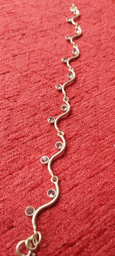 Sterling Silver And Amethyst Bracelet Excellent Condition - Picture 2 of 5