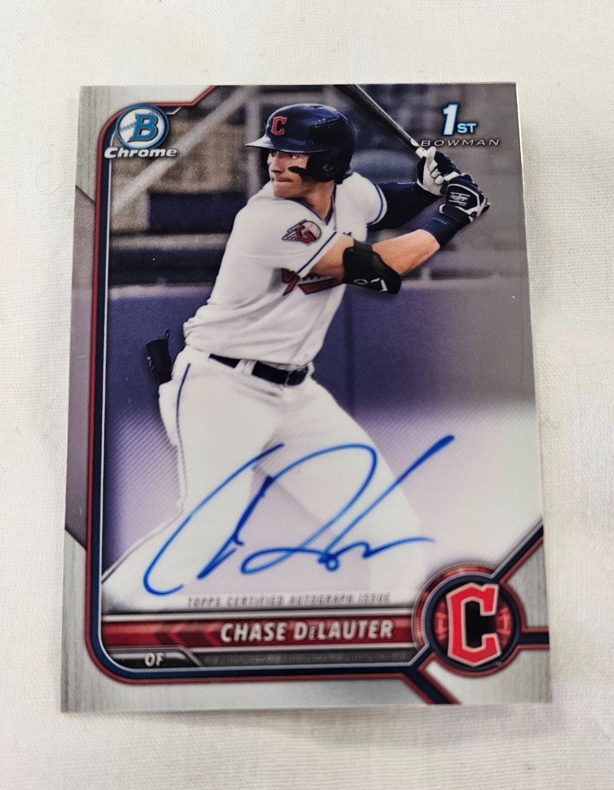 2022 Bowman Chrome Draft Chase DeLauter AUTO  CDA-CD #2