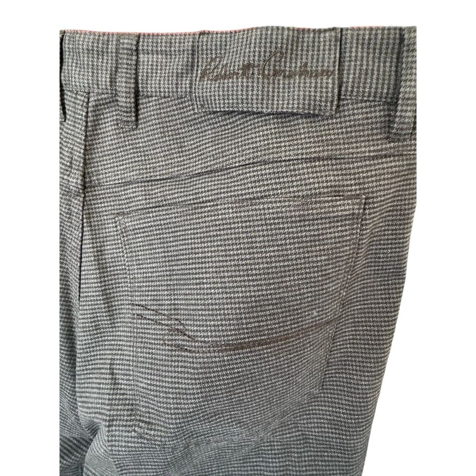 ROBERT GRAHAM HOMBRE VESTIDO HOLGADO PANTALÓN PANTALÓN DISEÑADOR TALLA 32/38 BONITOS PLIEGUES #314 Foto 4 de 4