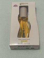 GISOU ~ HONEY INFUSED LIP OIL ~ HONEY GOLD ~ 0.27 OZ New $28