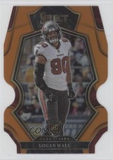 2022 Panini Select Premier Level Orange Prizm Die-Cut /199 Logan Hall #193 0o9