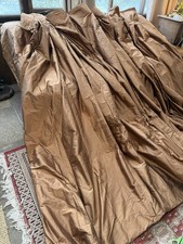 Huge Raw Silk Curtains, Bronze Pink Large Lot 5 Thermal 192” w 90” L