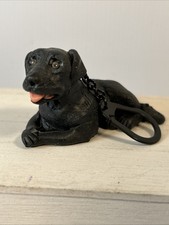 BLACK LABRADOR FIGURE KEY CHAIN Handmade Dog Puppy Pet