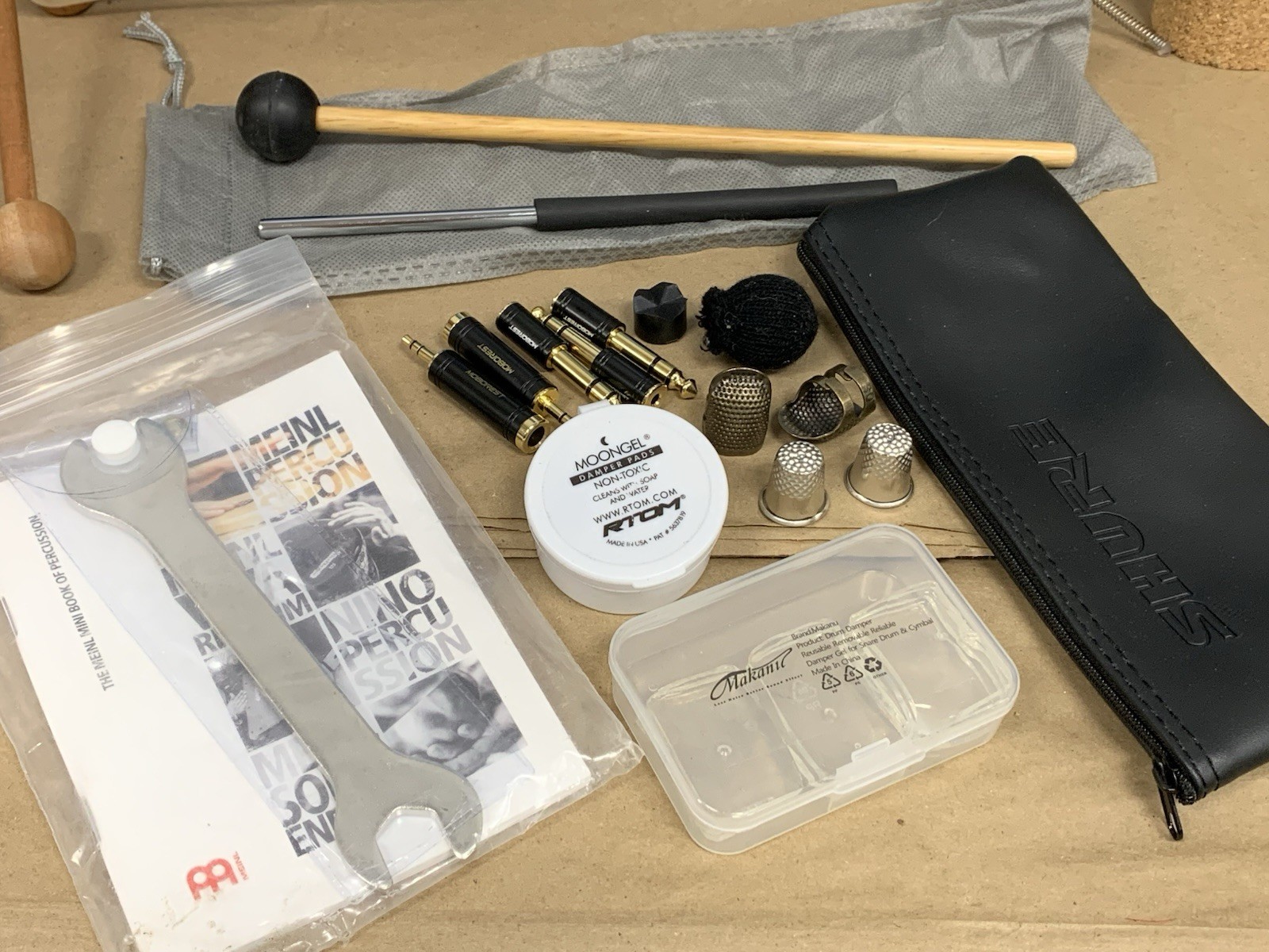 Percussion Lot Meinl Bassbox Thunderdrum Wah Wah Tube Didgeridoo Wind Wand &More