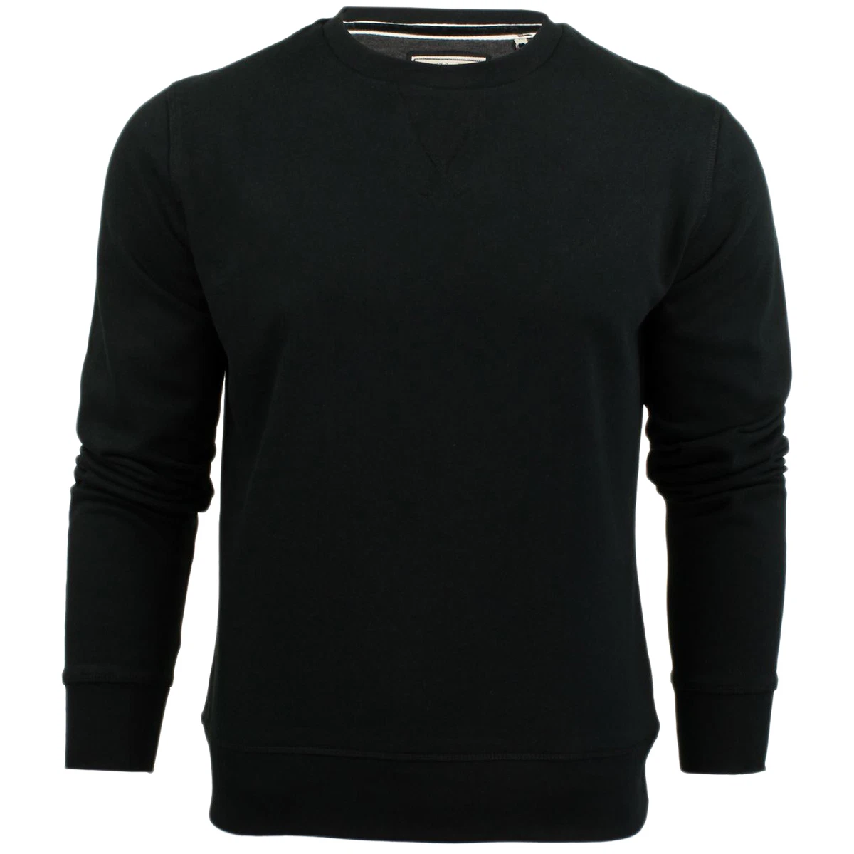 Designer black crew neck clearance jumper