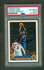 Charlie Ward 2003-04 Topps Card #113 Knicks PSA/DNA Encased Autograph