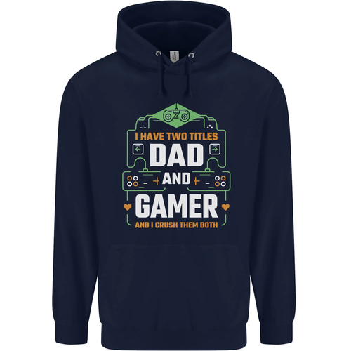 Dad & Gamer Funny Fathers Day Gaming Childrens Kids Hoodie - Picture 61 of 64