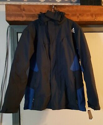 Navy Details about   Reebok Mens Hybrid Softshell Fleece Hooded Jacket Black Charcoal B7 
