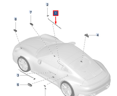 NEU PORSCHE 911 992 MITTELKONSOLE RECHTS LWLLEITER 992947200