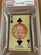 1927 W560 Lou Gehrig PSA graded as authentic ~ Very Rare Red and Black Version!