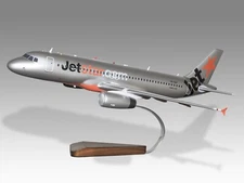 Airbus A320 Jetstar Desk Wood Airplane New Model Large Scale 1/100