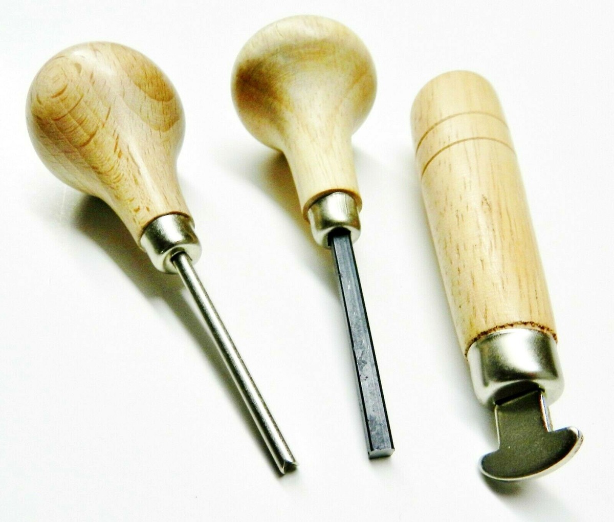 Prong Pusher Stone Setting Tool – Bezel Setting & Jewelry Repair Tool With Wooden Handle (4 1/8 Inch)