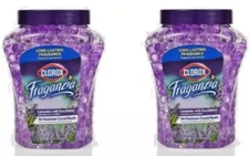 Fraganzia Lavender with Eucalyptus Air Freshener Crystal Beads - 12 oz. Jar 2-PK