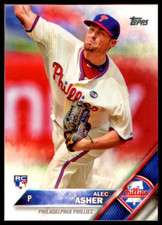 2016 Topps #27 Alec Asher Rookie Card Philadelphia Phillies /RC. rookie card picture