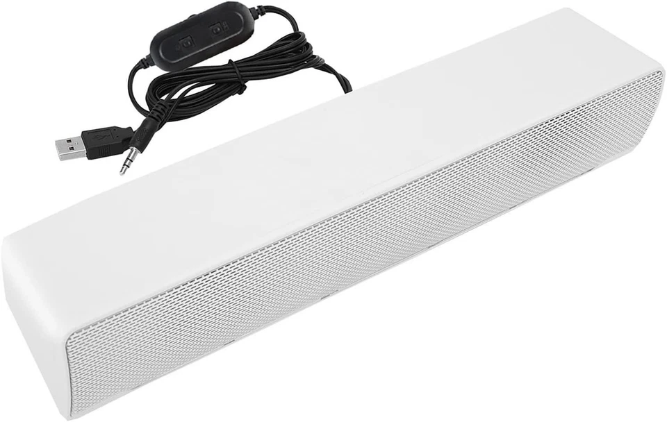 PC Computer Lautsprecher Soundbar Monitor Boxen Box LED 3,5mm AUX USB B473 - Bild 4 von 4