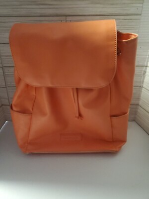 Vera Bradley Women Backpack Salmon Pink Orange Drawstring  display picture 3