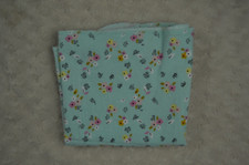 Gerber Green Floral Baby Receiving Blanket Flannel Black Pink Yellow White