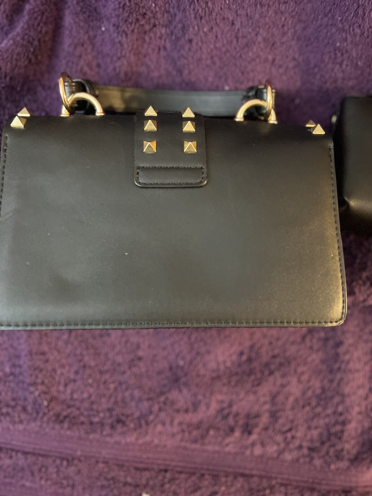 Transparent Studded  bag with insert, crossbody c… - image 6