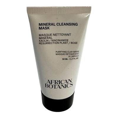 African Botanics Mineral Cleansing Mask 50 ML With Kaolin Niacinamide & Rose