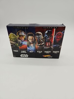 Star Wars Hot Wheels Light Side vs. Dark Side Character Car Bundle New MAUL YODA