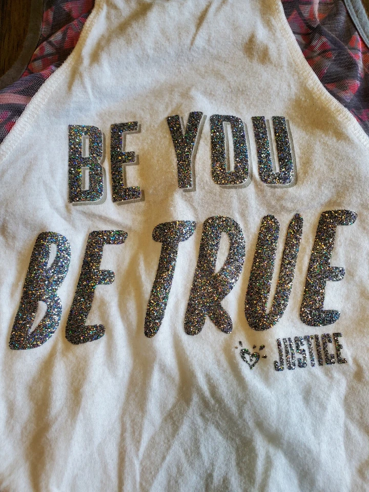 Conjunto Justicia Camiseta sin mangas y leggings capri talla 7, ¡afilado! Foto 3 de 4