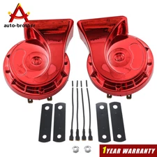 Universal 2pcs 12V 110DB 510Hz Car Truck Auto Loud Dual-tone Snail Electric Horn