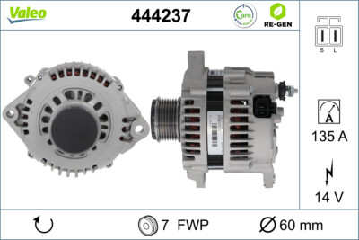 Valeo 444237 Alternator for Nissan, Opel, Renault, Vauxhall