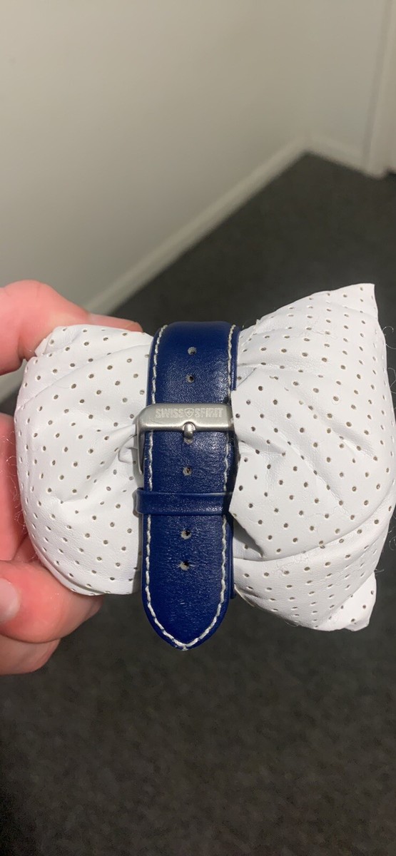 Swiss Spirit Water Resistant Solid Steel Watch- Blue Face 