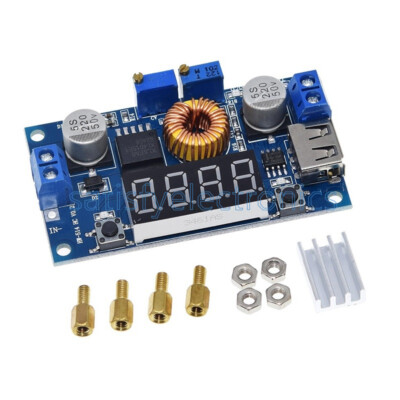 5A Adjustable Power CC/CV Step-down Charge Module LED Driver With red Voltmeter