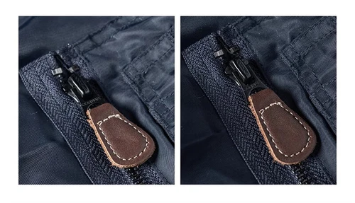 Parka Fliegerjacke dunkelblau kaltes Wetter Fellkapuze - Bild 28 von 31